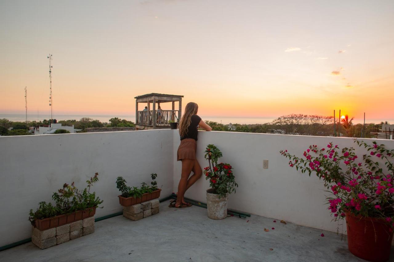 Terraza Dzahui H Hostel Puerto Escondido  Kültér fotó